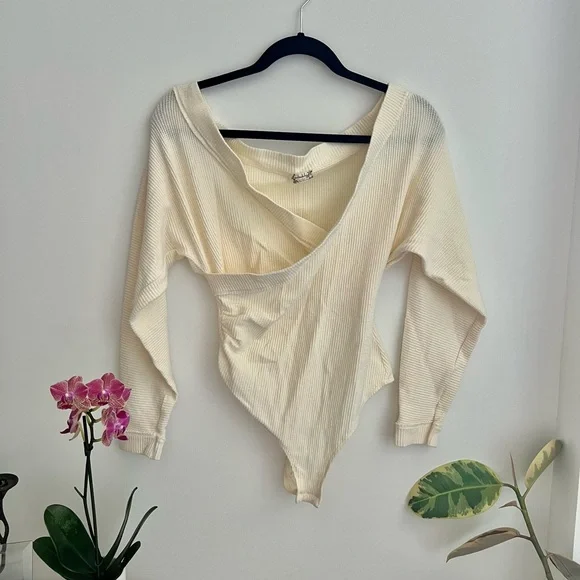 Free People Waffle / Lovin This Feeling Bodysuit - Picture 1 of 7